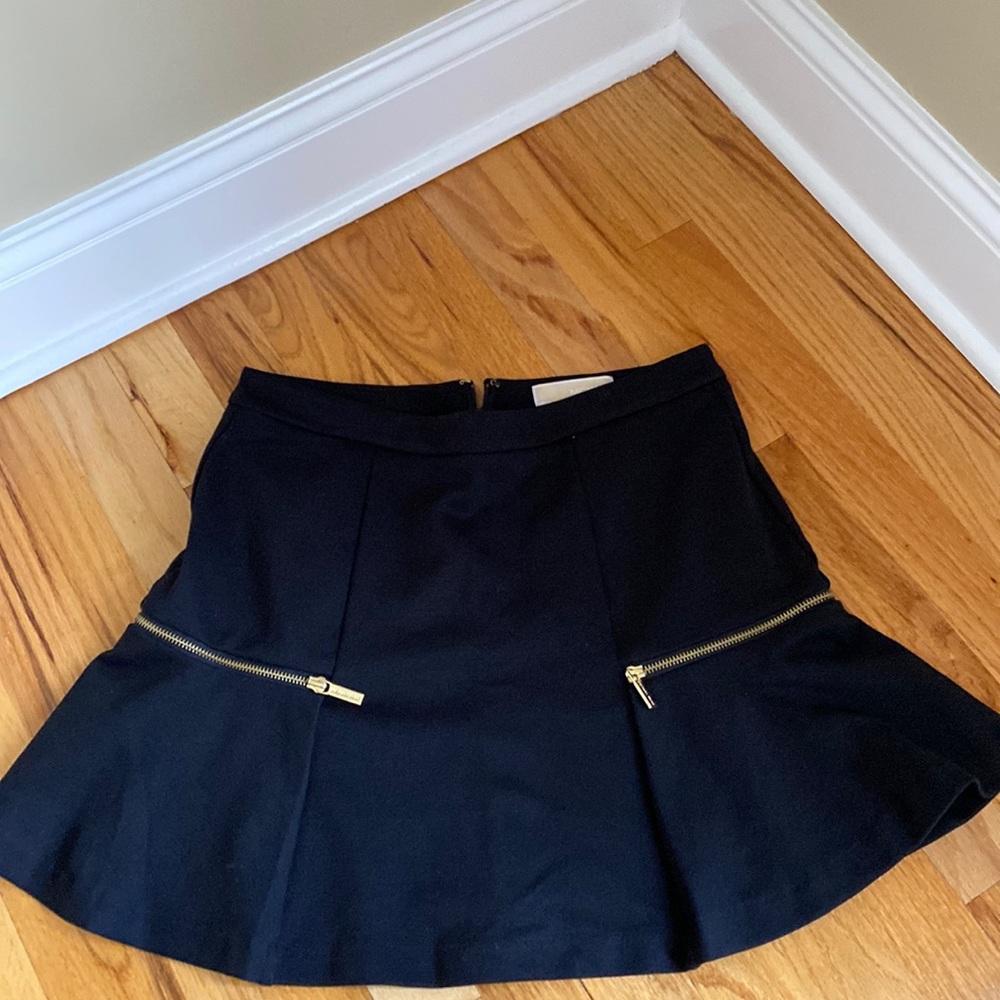 Michael Kors Black skirt with zipper detail!
